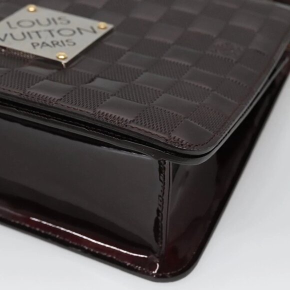 LOUIS VUITTON Damier Vernis Cabaret Shoulder Bag Black M92124 LV Auth 120070 - Picture 5 of 16